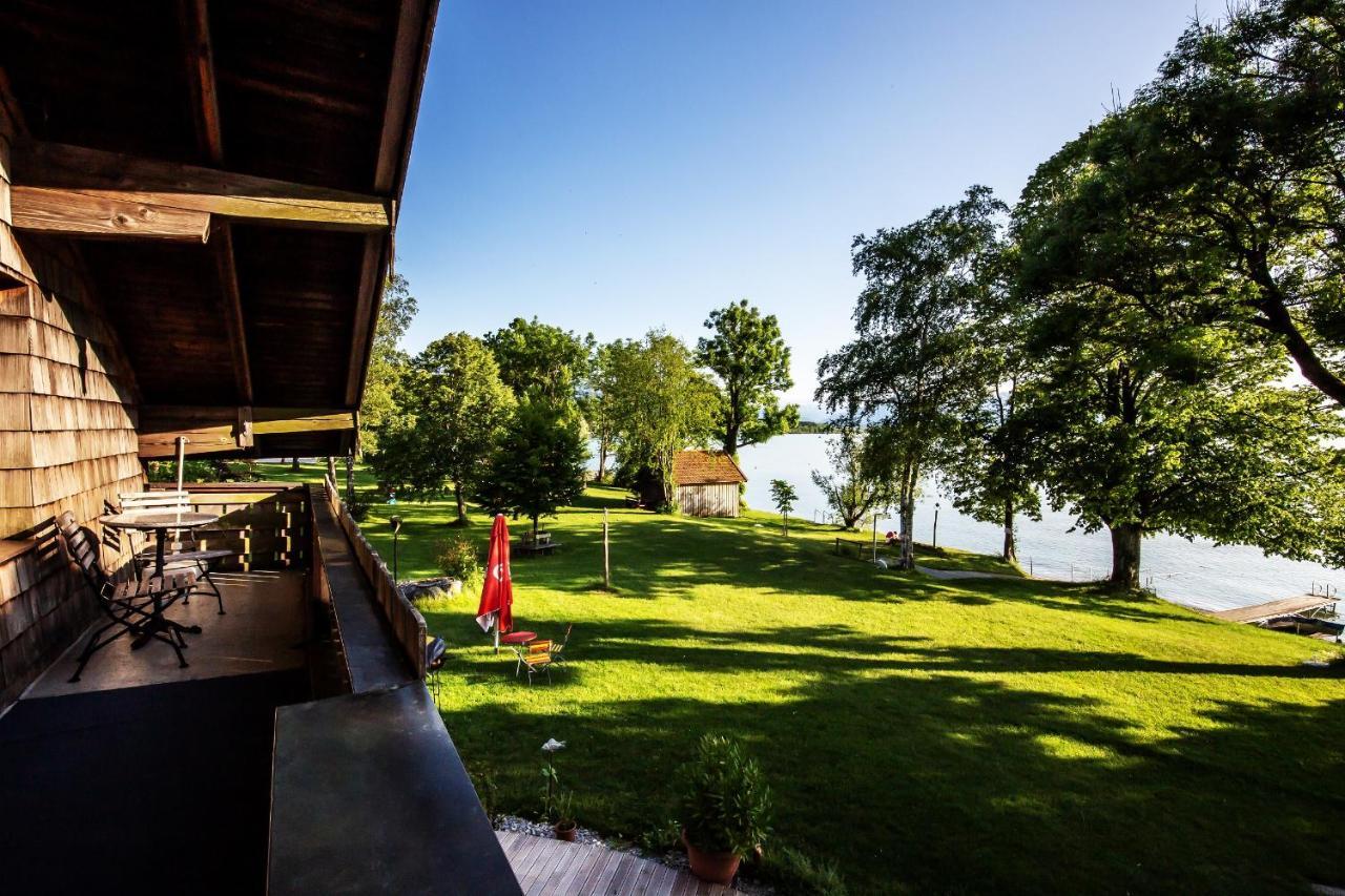 Ferienwohnungen Am Strandbad Chieming Exterior foto